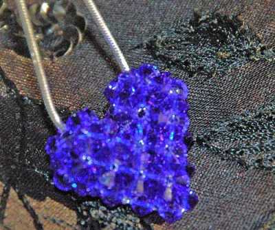 Cobalt blue 4.EVER.HEART necklace, Serial/Number: COXX0002