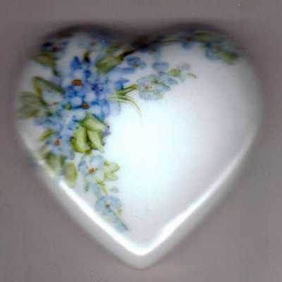 Porcelain box lid for cobalt blue 4.EVER.HEART necklace, Serial/Number: COXX0002